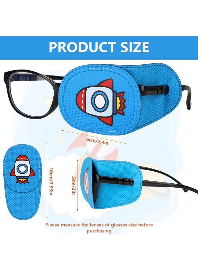 6 Pack Amblyopia Children's Eye Patches, Amblyopia Children's Correction Orthoptic Eye Patch Medical For Squinting Glasses Cover Eye Patch Lazy Eye Strabismus Eye Patches - Image 2