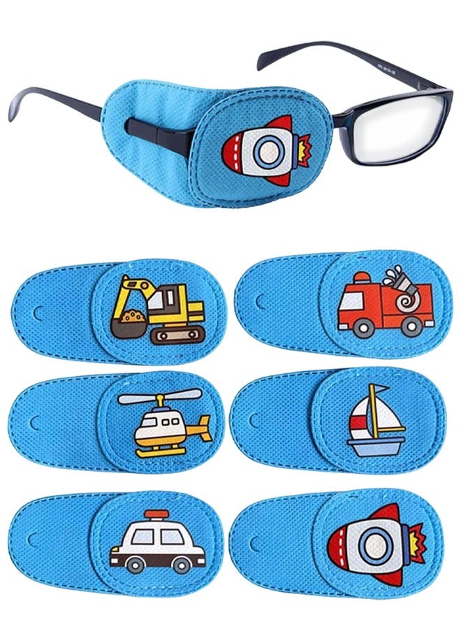 6 Pack Amblyopia Children's Eye Patches, Amblyopia Children's Correction Orthoptic Eye Patch Medical For Squinting Glasses Cover Eye Patch Lazy Eye Strabismus Eye Patches - Image 1