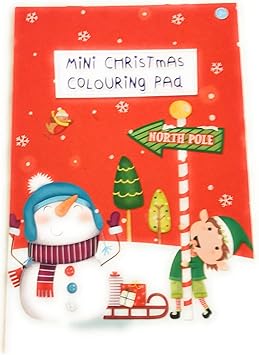 Design Group Christmas Xmas Play Pack Colouring pad Book Snowman elf Santa - Image 3