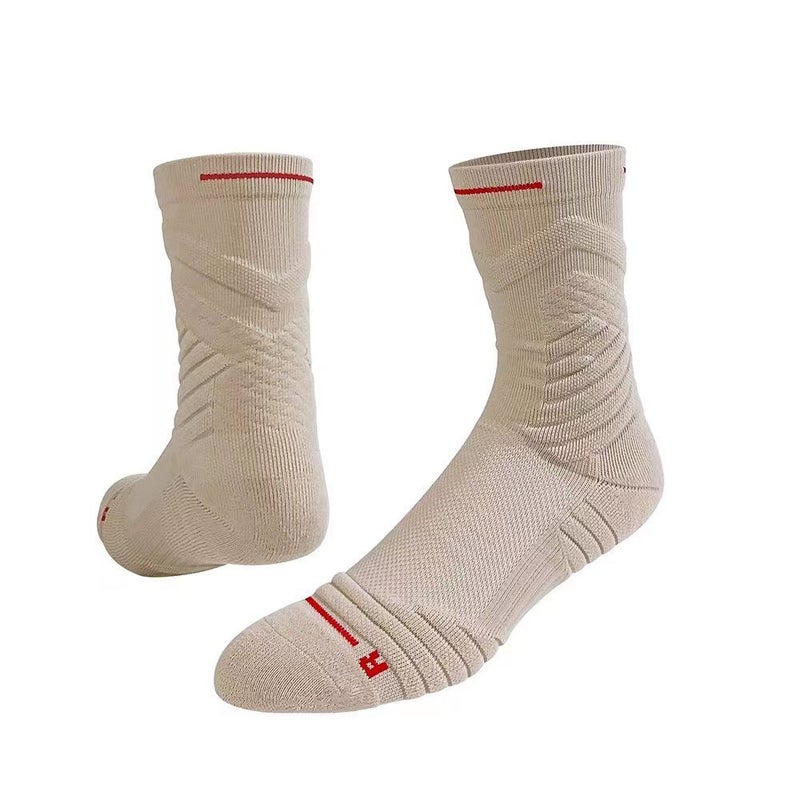 Generic Elite 2.0 Crew Basketball Socks High Tube Sweat-Absorbent Khakis
