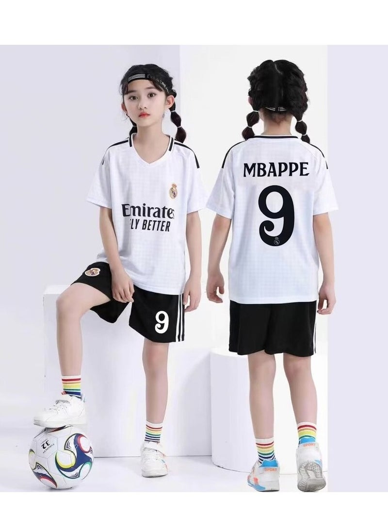 غاز - ريال مدريد لكرة القدم جيرسي Mbappe جيرسي الأطفال لكرة القدم جيرسي - Image 1