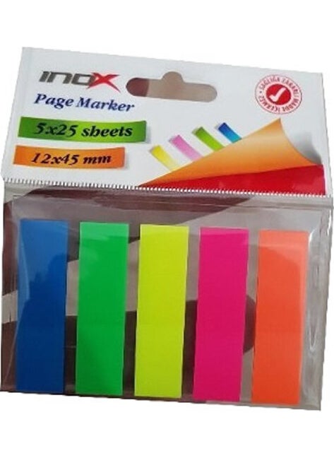 Inox Notes 5 Colors 25 Sheets Sticky Note Paper 12 x 45 mm - pzsku/Z50BB679F97F7237684D9Z/45/_/1735942225/b28c1ed9-78fd-46b2-934f-0c4ea6b10c4a