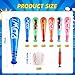 Seematn 30 Sets Inflatable Baseball Bats and Baseballs Set Includes 17 Inch Pow Inflatable Baseball Bats and 25 Inch Mini Foam Baseballs for Sports Party Favor Carnival Birthday Bright Colors - Image 4