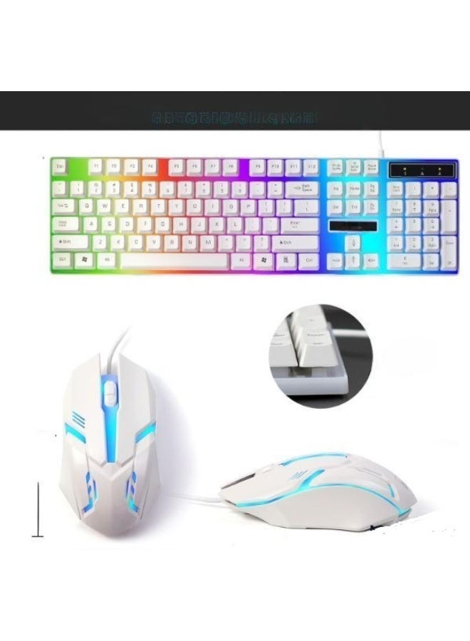 Gaming Keyboard and Mouse Set – Multicolor LED Backlit Wired USB Keyboard for PC  - Image 3