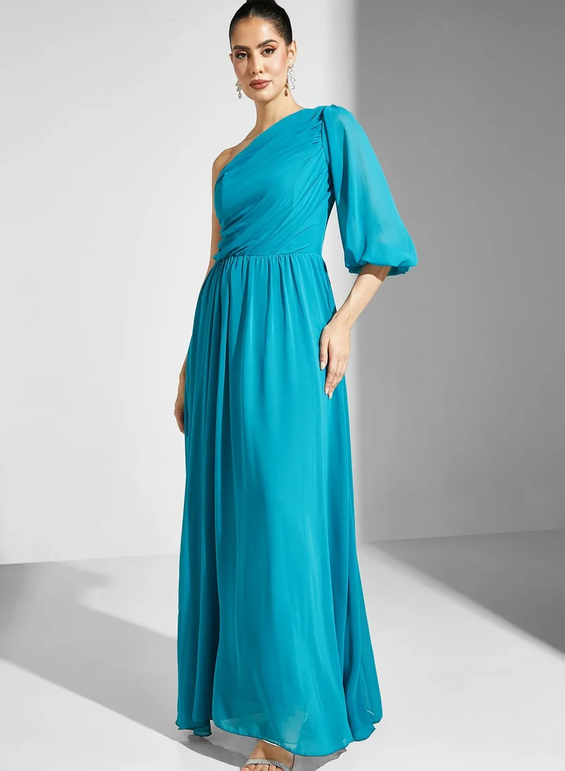 Ella Limited Edition One Shoulder Puff Sleeve Dress