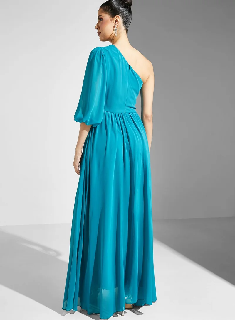Ella Limited Edition One Shoulder Puff Sleeve Dress