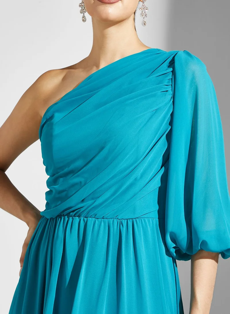 Ella Limited Edition One Shoulder Puff Sleeve Dress