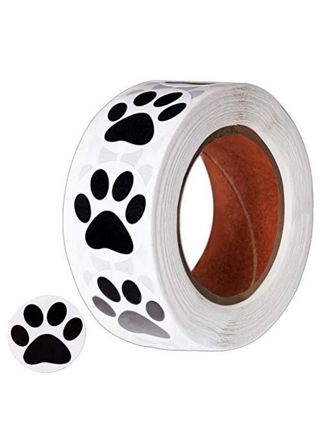 Pengxiaomei Paw Prints Stickers(1 Inch 500 Stickers) Dog Puppy Paw Stickers Paw Prints Labelsanimal Shape Wall Decalpaw Stickers Roll For Kidsparties Vets Kennels And Mailing  - Image 1