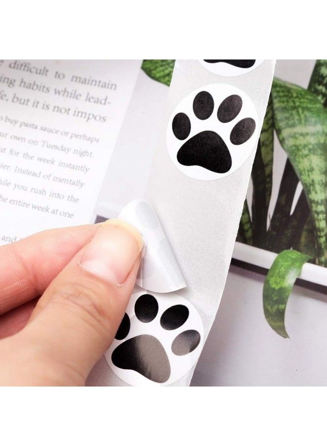 Pengxiaomei Paw Prints Stickers(1 Inch 500 Stickers) Dog Puppy Paw Stickers Paw Prints Labelsanimal Shape Wall Decalpaw Stickers Roll For Kidsparties Vets Kennels And Mailing  - Image 5