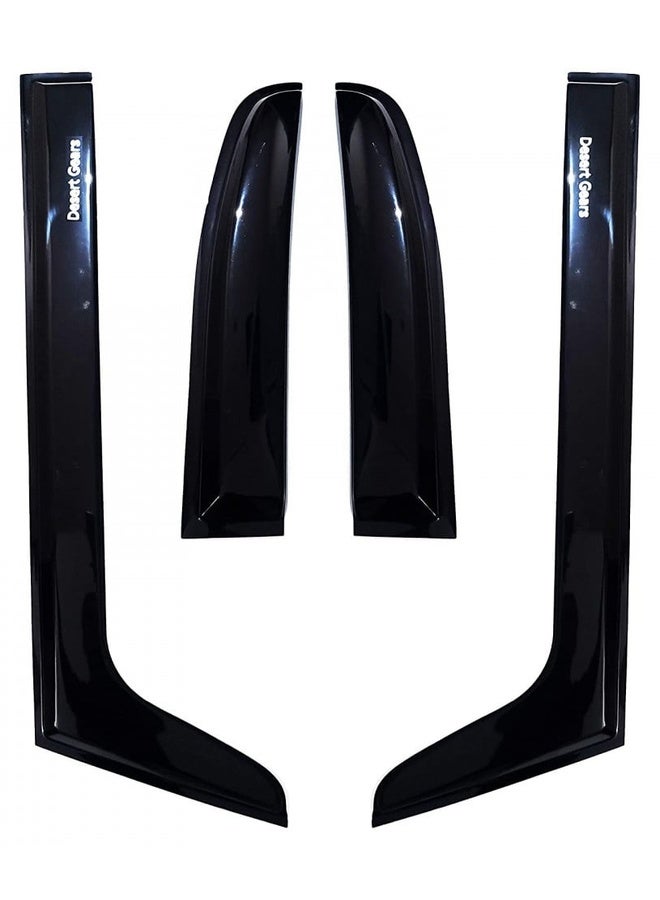 Generic Window Visors and Rain Guards for Toyota FJ Cruiser 2007 2008 2009 2010 2011 2012 2013 2014 2015 2016 2017 2018 2019 2020 2021 2022  - Image 3