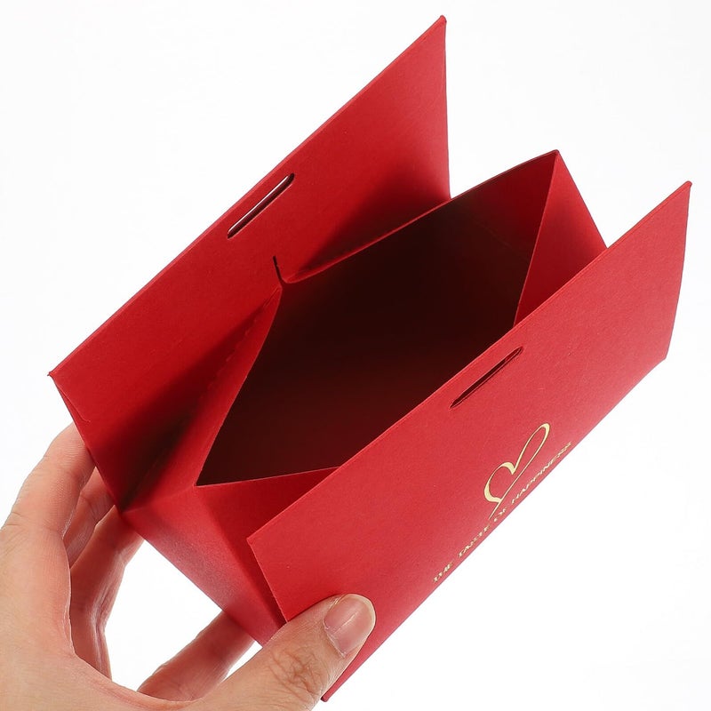 Small Red Candy Boxes With Lids 20 Pcs Portable Triangle Favor Boxes For Valentines Wedding Party Souvenirs - Image 5