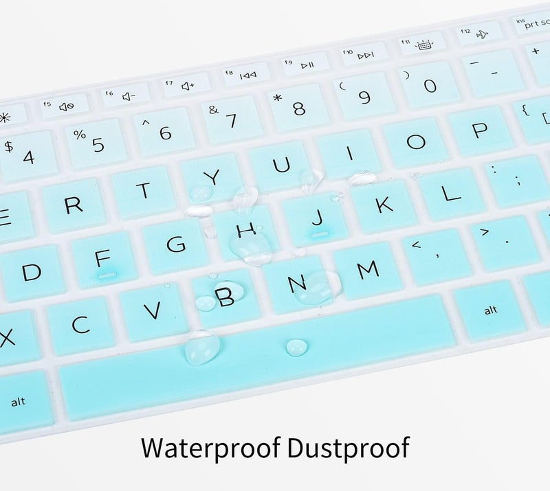 Vnj Accessories Premium Keyboard Cover Protector for New Hp Pavilion 15-Eh 15-Eg 15-Er Series Laptop - Gr. Mint - Green - Image 2