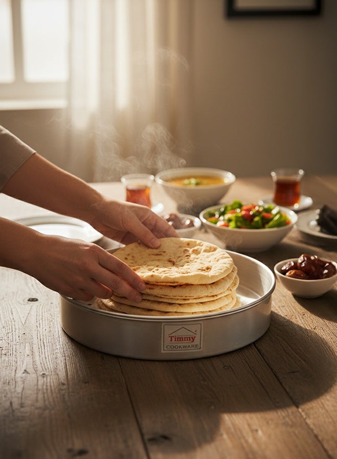 Timmy Aluminium Casserole Set with Lids 4 Piece - Durable Kitchen Storage and Serving Containers with Secure Covers, High-Quality Aluminium Construction, Even Heat Distribution, Easy to Clean - Image 3