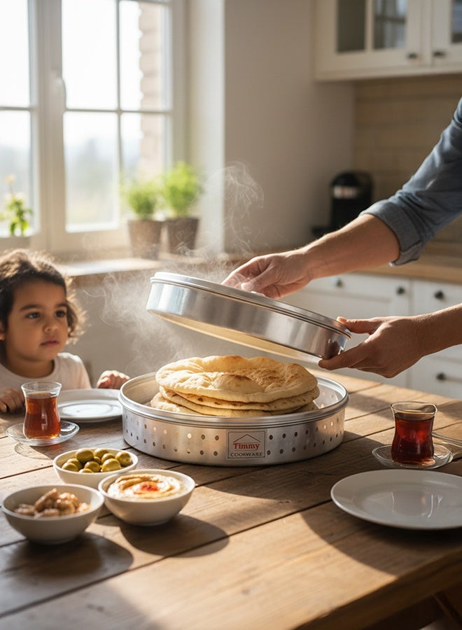 Timmy Aluminium Casserole Set with Lids 4 Piece - Durable Kitchen Storage and Serving Containers with Secure Covers, High-Quality Aluminium Construction, Even Heat Distribution, Easy to Clean - Image 5