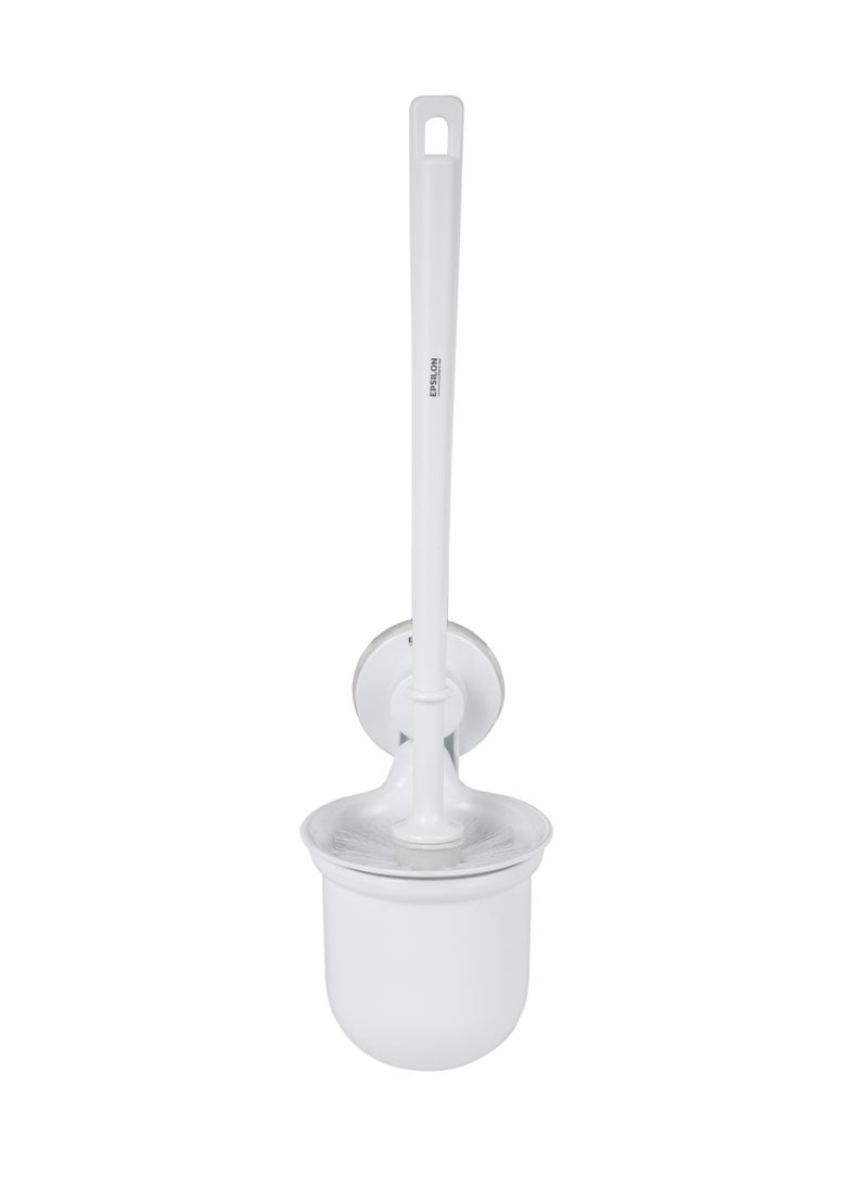 Epsilon Toilet Brush with Holder- EPSBA1553/ with Strong Suction Design, 2.0 kg Capacity, Compact and Light-Weight Toilet Brush Perfect for Cleaning Indian and Western Style Toilets  - Image 1