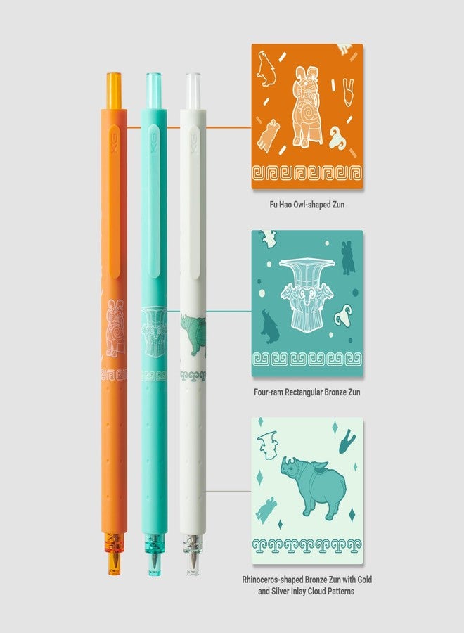 Kaco Bronze Age Gel Ink Pens 3 Pieces - Image 2