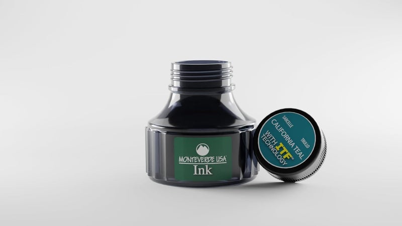 Monteverde USA Ink with ITF Technology, 90 ml California Teal (G308CT) - Image 2