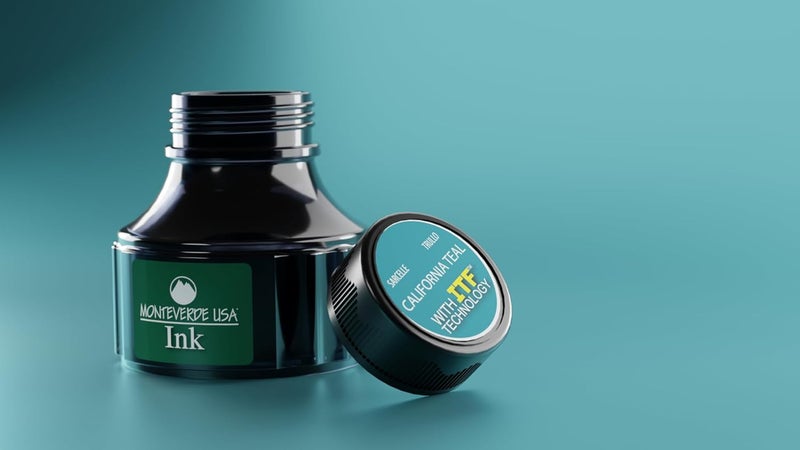 Monteverde USA Ink with ITF Technology, 90 ml California Teal (G308CT) - Image 3