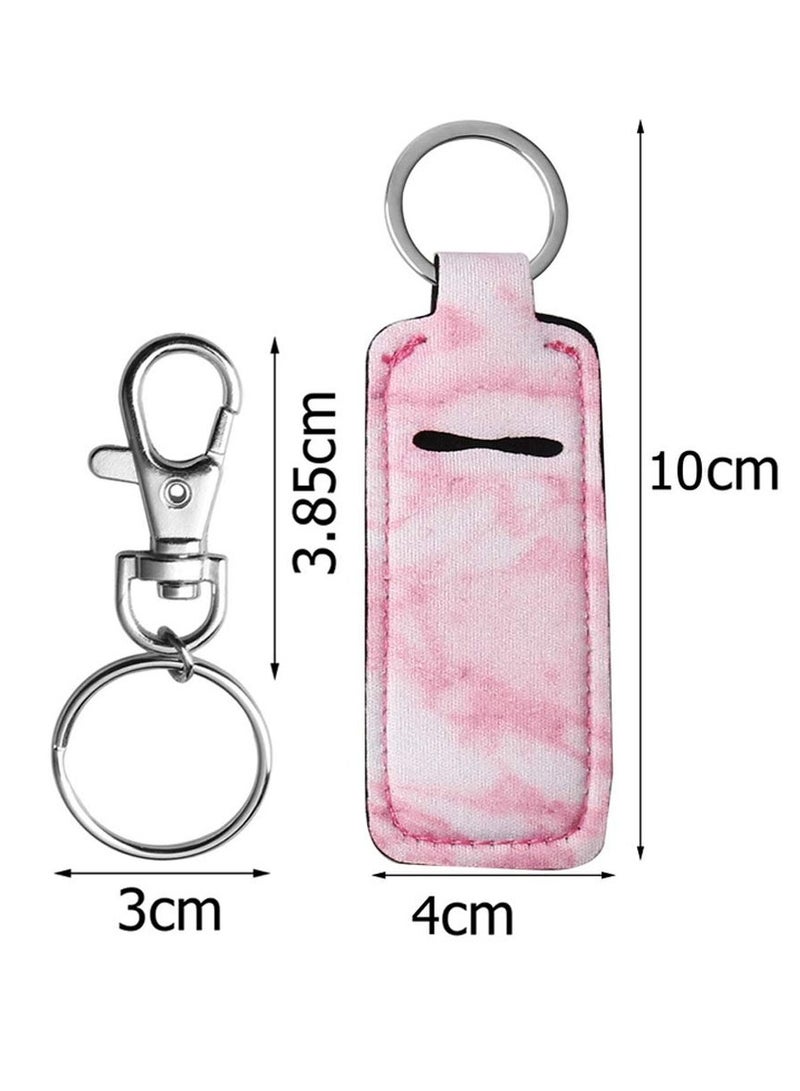 Pengxiaomei Pengxiaomei 5 Pcs Chapsticks Holder Keychain Stocking Stuffers for Women Lip Balm Holder Chapsticks Keychain Holder for Lipstick - Image 2