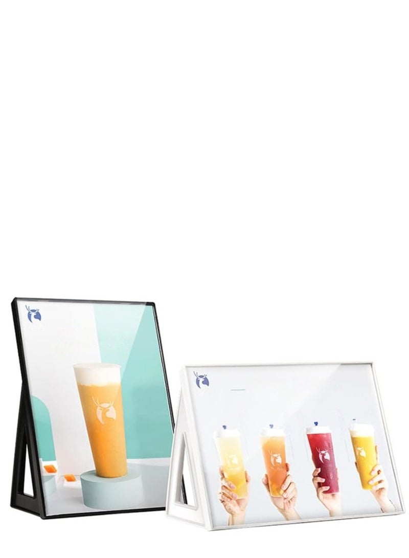 Eckek ABS Plastic Sign Holder，Menu Displays L Shape Sign Stand Vertical/Horizontal Use - Image 4