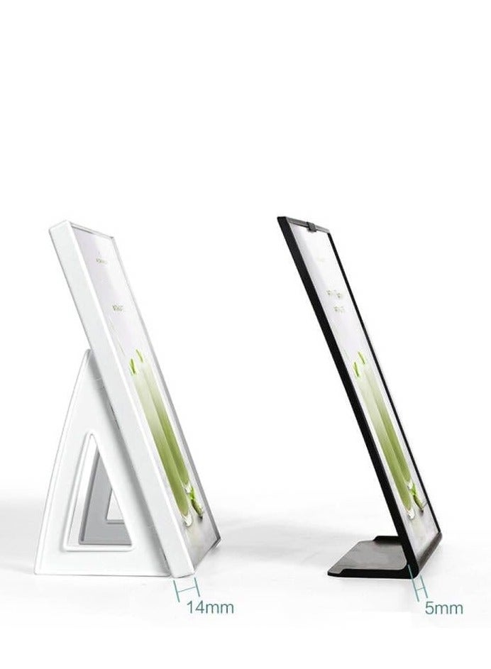 Eckek ABS Plastic Sign Holder，Menu Displays L Shape Sign Stand Vertical/Horizontal Use - Image 3