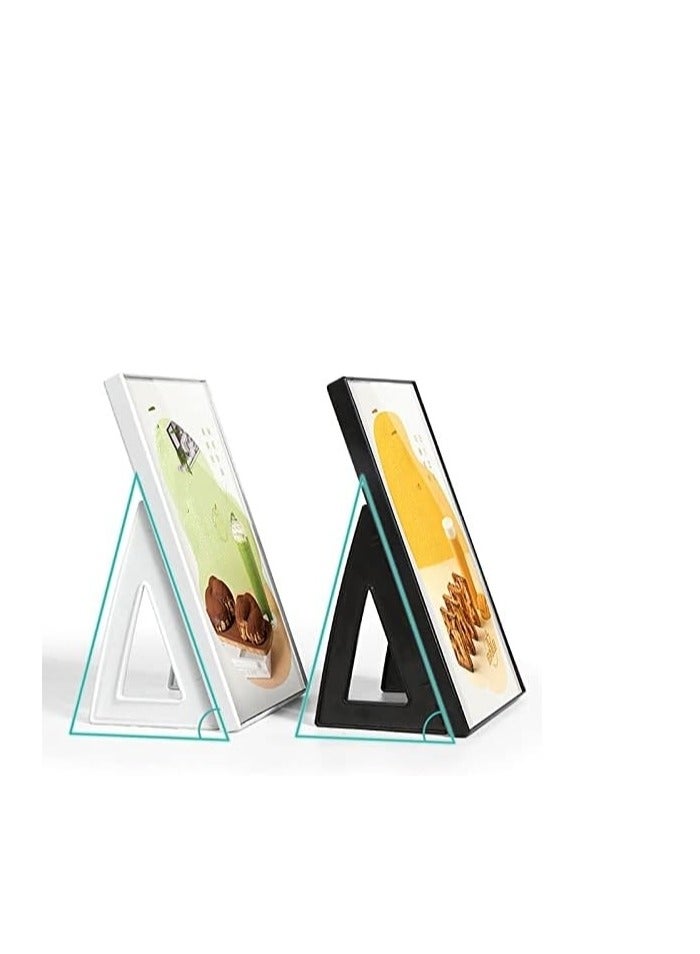 Eckek ABS Plastic Sign Holder，Menu Displays L Shape Sign Stand Vertical/Horizontal Use - Image 5