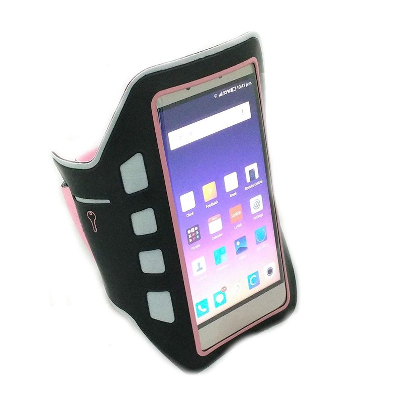 Aeoss Mobile Phones Universal Waterproof Hand Fitness Armband Pouch/Arm Belt/Case for Running Hiking Jogging Sports and Gym Activities (Upto 6") - Image 2