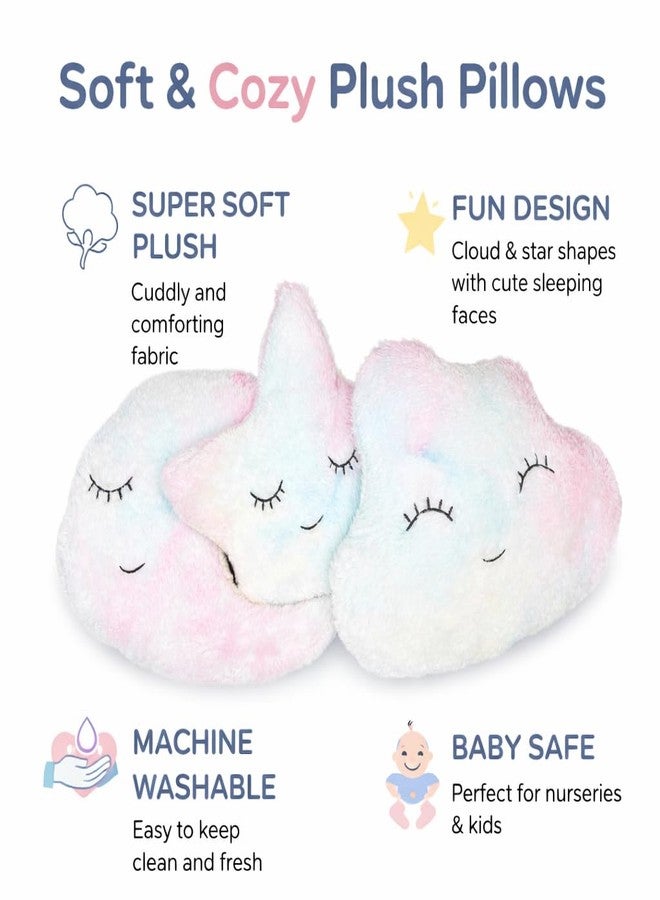 Humpy Hare Soft Plush Pillow Toy | Stuffed Cushion for Kids, Babies & Children | Cute & Cozy Nursery Cot Pillow | Fluffy & Huggable Plush Toy for Boys & Girls | Cloud, Moon, Star - Image 3