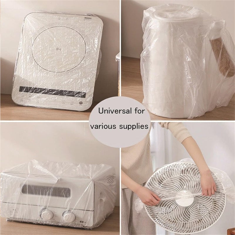 GIONAR Thickened Disposable Dust Cover - Clear Kitchen Appliance Covers, Household Kitchen Appliance Universal Dustproof Protective Cover, Elastic Small Appliance Covers, Reusable Dust Covers (60 * 70cm) - Image 5