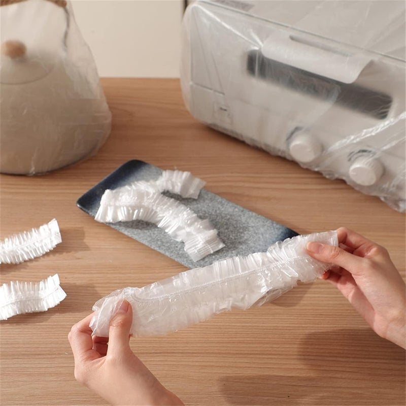 GIONAR Thickened Disposable Dust Cover - Clear Kitchen Appliance Covers, Household Kitchen Appliance Universal Dustproof Protective Cover, Elastic Small Appliance Covers, Reusable Dust Covers (60 * 70cm) - Image 3