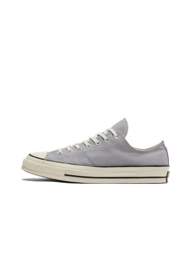Converse Low-Top Canvas Sneakers – Minimalist Light Gray Retro Style for Everyday Chic 35SIZE
