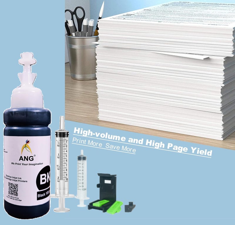 ANG Refill Kit for 805,860,861,803,680,678,682,818,802,901,703,704,702,831,830,46,21,22,27, 28, 56,57 (1 Black 1 Syringe 1 Tools) - Image 4