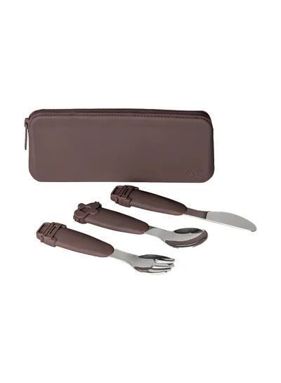 Citron Silicone Cutlery Set With Pouch Vehicles - Eco - Friendly Utensils For On - The - Go - Dining
