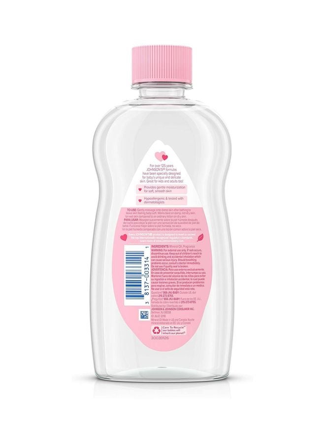 Johnson's Baby Oil For Delicate Skin - 500ml + 200ml Free - Image 2