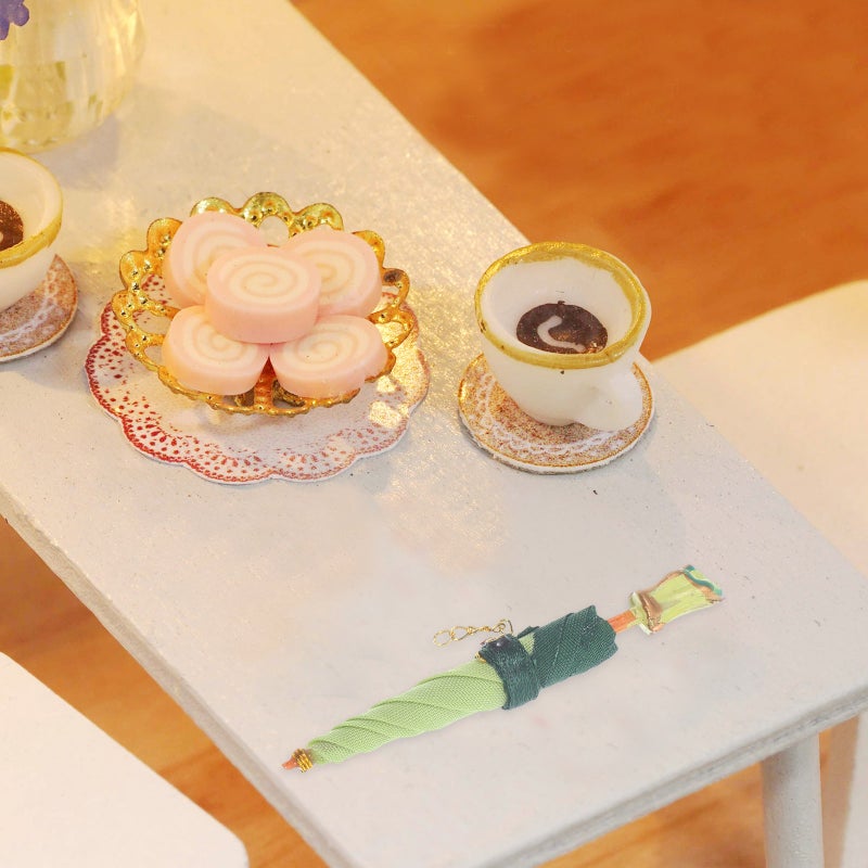 Delicate Doll House Miniature Umbrella Decoration Miniature Umbrella Ornament - Image 2