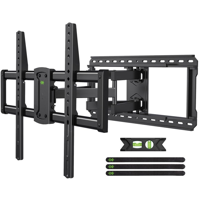 USX MOUNT Full Motion TV Wall Mount for Large TVs 42-97 Inch up to 150 lbs, Wall Mount TV Bracket with Swivel and Tilt, Fits 16",18", 24" Wood Studs, Max VESA 600x400mm Fit 65+ 75+ 85 86 90 TVs XML025 - Image 1