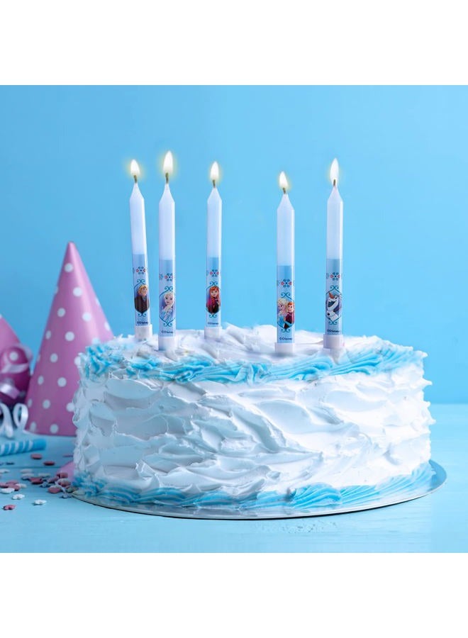 dekora Set of 3D Frozen for Children's Cakes-8 Decorative Birthday Candle, Wax, Multicoloured, Standard Size - Image 5