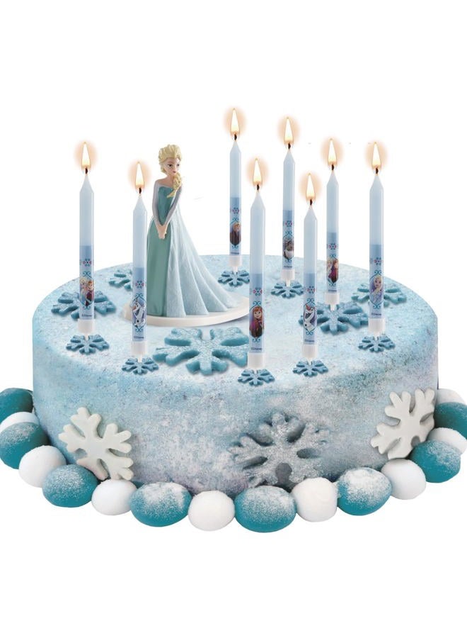 dekora Set of 3D Frozen for Children's Cakes-8 Decorative Birthday Candle, Wax, Multicoloured, Standard Size - Image 4