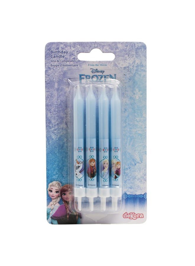 dekora Set of 3D Frozen for Children's Cakes-8 Decorative Birthday Candle, Wax, Multicoloured, Standard Size - Image 3