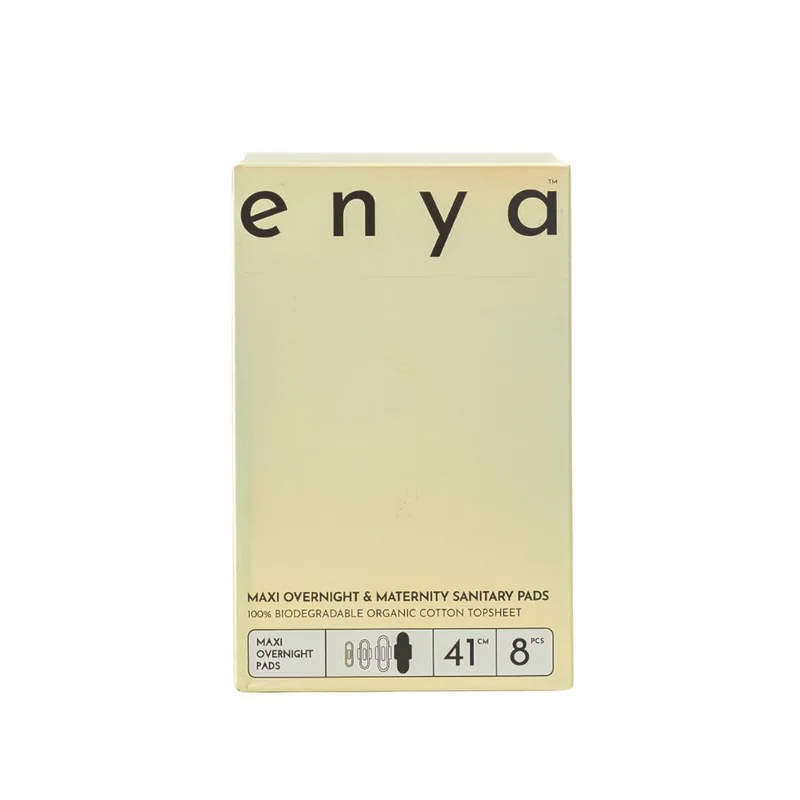 enya Maxi Overnight and Maternity Organic Pads - 8 pcs