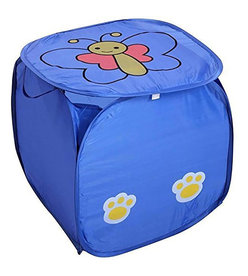 Kuber Industries Printed Foldable Polyster Laundry Basket Toy Storage Basket Cloth Storage Basket With Lid Handles MulticolorHS43KUBMART25852 - Image 5
