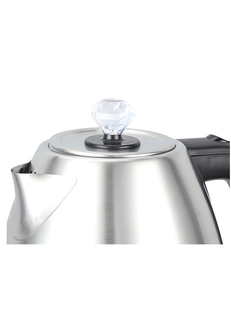 sokany SOKANY Household Portable Electric Kettle, Office Simple Small Multifunctional Electric Kettle, Silver 1500 Watt 1.7-Liter - Plug: British Standard  - Image 3