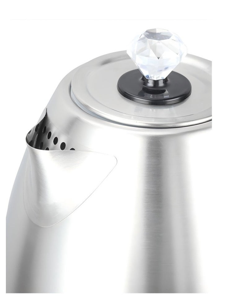 sokany SOKANY Household Portable Electric Kettle, Office Simple Small Multifunctional Electric Kettle, Silver 1500 Watt 1.7-Liter - Plug: British Standard  - Image 4