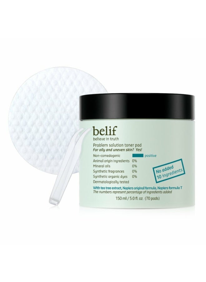 belif problem solution Vegan toner pad 150gm - Image 3