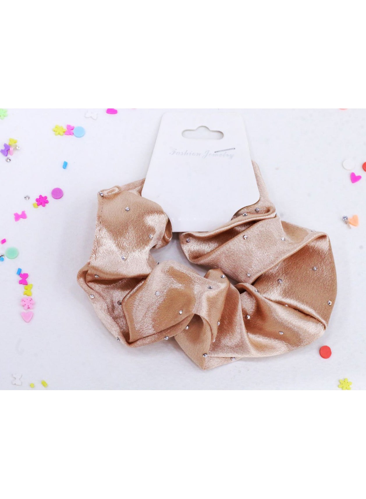 توكة استك مزخرفة بالكريستال غير قابلة للانزلاق قابلة للتمدد لتسريحة ذيل الحصان ربطات شعر عصرية