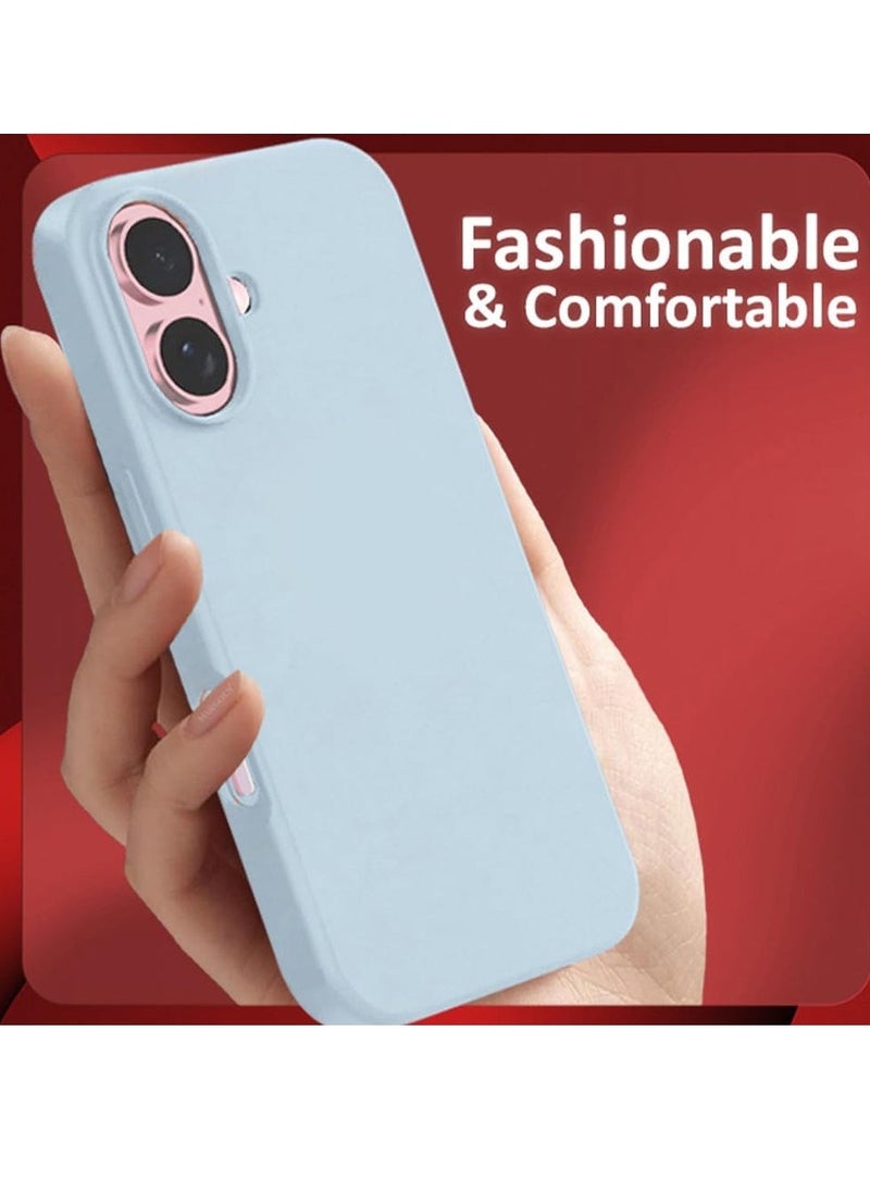Raxoom Liquid Silicone Case for iPhone 16 Plus - Ultra Slim Design with Soft Anti-Scratch Microfiber Lining & Drop Protection - Image 5