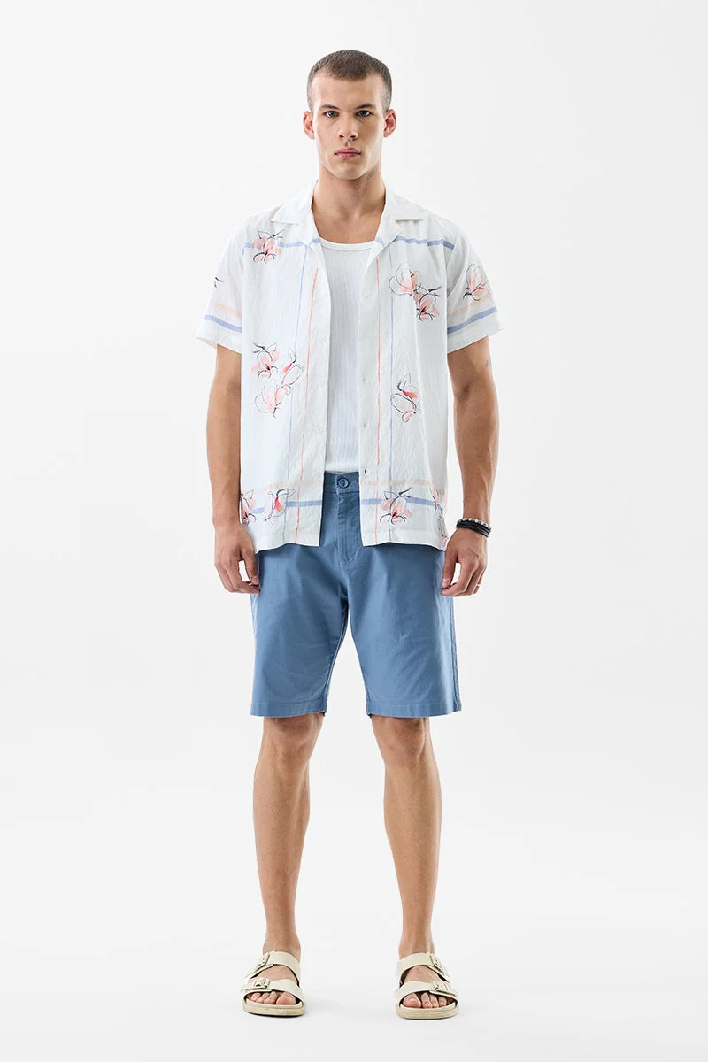 سنيتش Blue Solid Regular Fit Shorts