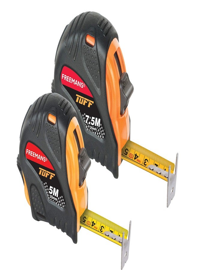 FREEMANS Tuff 5m 25mm + Tuff 7.5m 25mm Measuring Tapes - Image 1