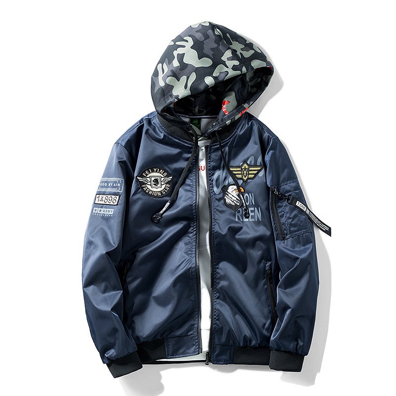 Jacket Overcoat Men'S Double-Sided Wear 2020 Spring New Style Air Force One Casual Thick Flying Suit Men'S Clothing - Image 4