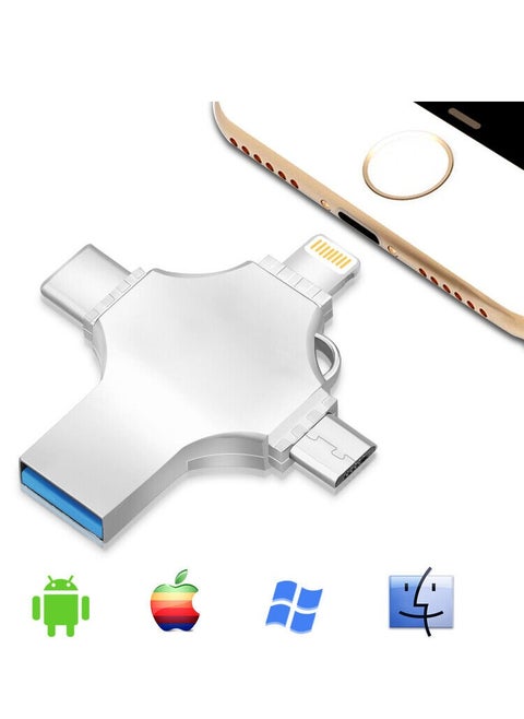 High Speed 4 In 1 Multi-function OTG USB Flash Drive Type-C Pen drive 3.0 Memory Disk For iPad Android iOS PC 512GB